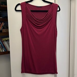 Tahari Berry Cowl Tank